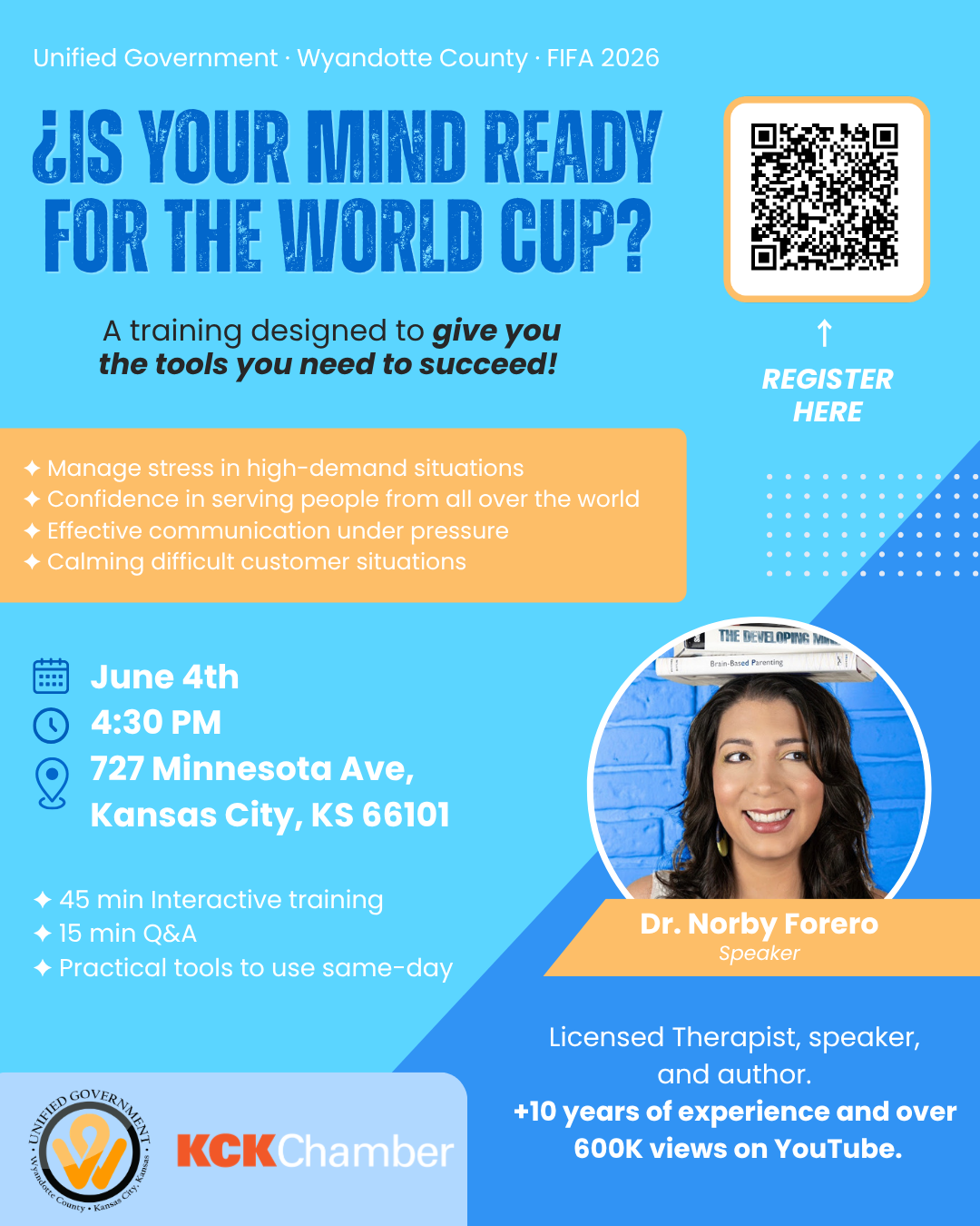 KCK Chamber World Cup Mental Health Preparedness